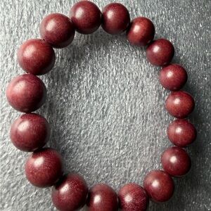 Gorgeous 11MM Purple Natural Sandalwood Bracelet